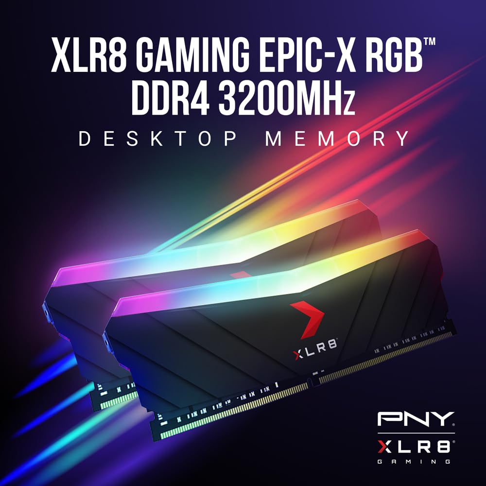 PNY XLR8 Gaming 32GB (2x16GB) DDR4 DRAM 3200MHz (PC4-25600) CL16